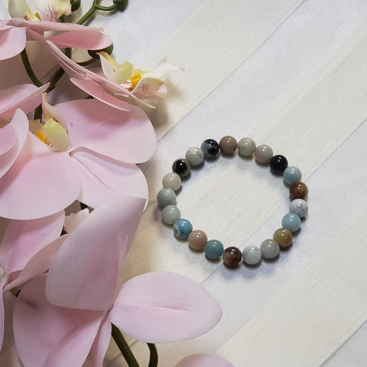 Multicolor Amosite Healing Stones Bracelet