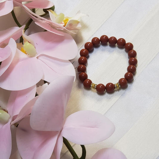 Red Jasper Stretch Bracelet